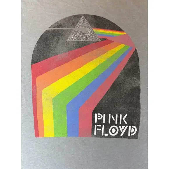 Pink Floyd Short Sleeve Large Graphic T-Shirt Grey Medium - Picture 2 of 5